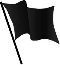 significado bandera negra playa