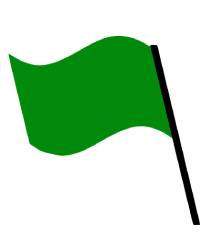 significado bandera verde playa