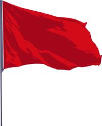 significado bandera roja playa